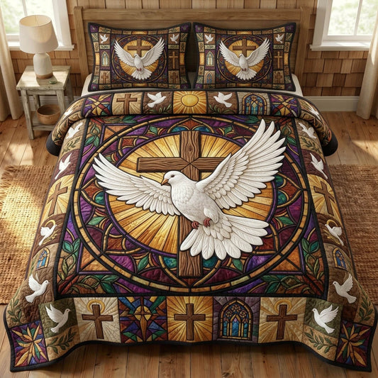 Christian Faith 3-Piece Quilted Bedding Set GFTONMU1529
