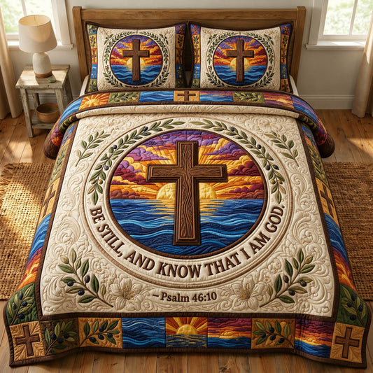 Christian Faith 3-Piece Quilted Bedding Set GFTONMU1530