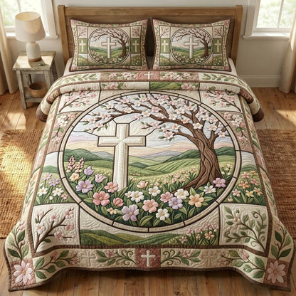 Christian Faith 3-Piece Quilted Bedding Set GFTONMU1531