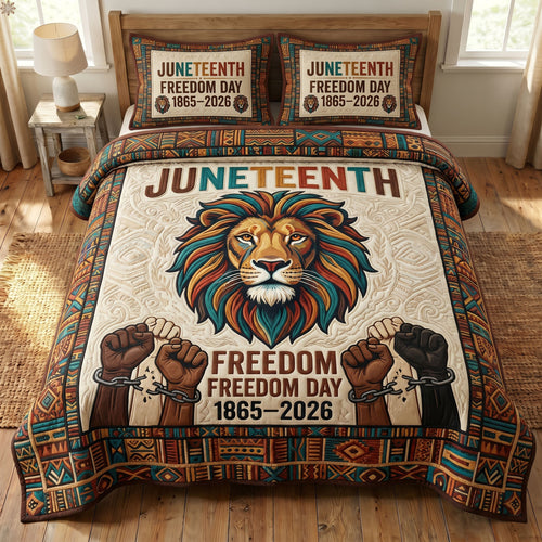Juneteenth Soul 3-Quilted Bedding Set GFTONMU160