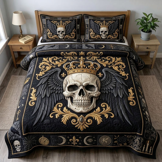 Haunted Halloween 3-Piece Quilted Bedding Set GFTONMU1631