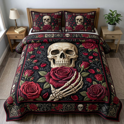 Haunted Halloween 3-Piece Quilted Bedding Set GFTONMU1633