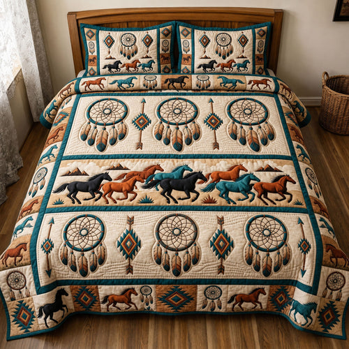 Native Legacy 3-Piece Quilted Bedding Set GFTONMU1650