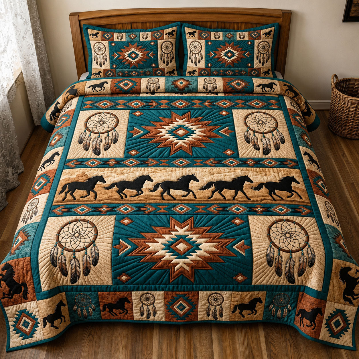 Native Legacy 3-Piece Quilted Bedding Set GFTONMU1651