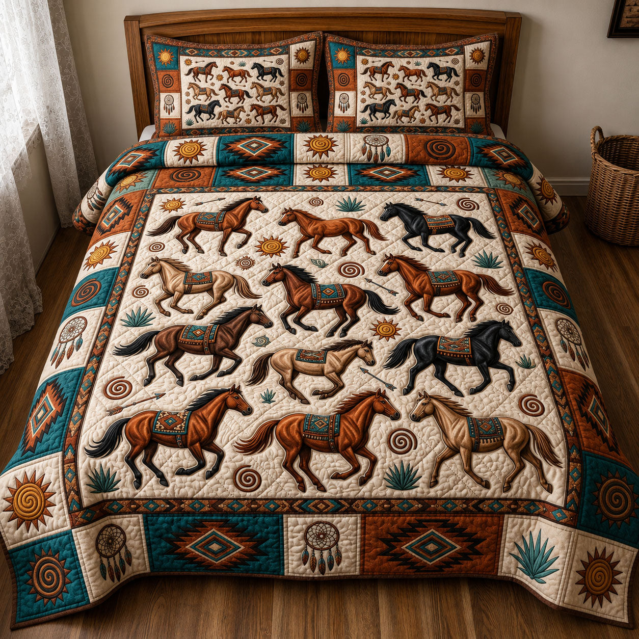 Native Legacy 3-Piece Quilted Bedding Set GFTONMU1652