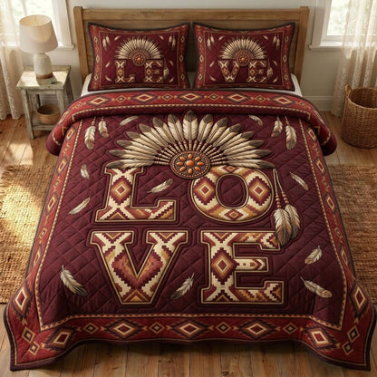 Native Legacy 3-Piece Quilted Bedding Set GFTONMU1655