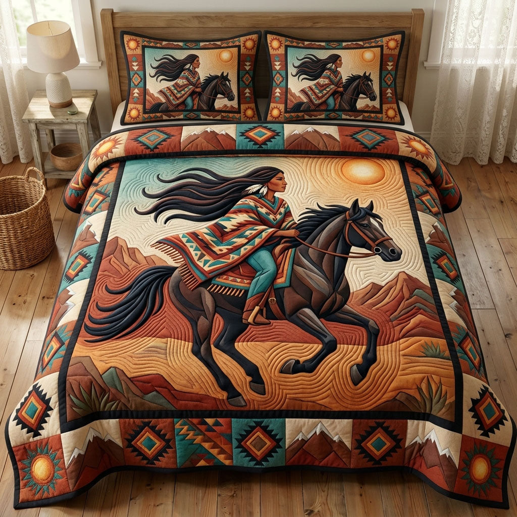 Native Legacy 3-Piece Quilted Bedding Set GFTONMU1658