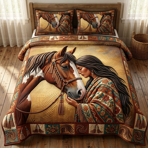 Native Legacy 3-Piece Quilted Bedding Set GFTONMU1659