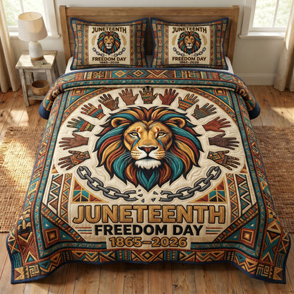 Juneteenth Soul 3-Quilted Bedding Set GFTONMU166