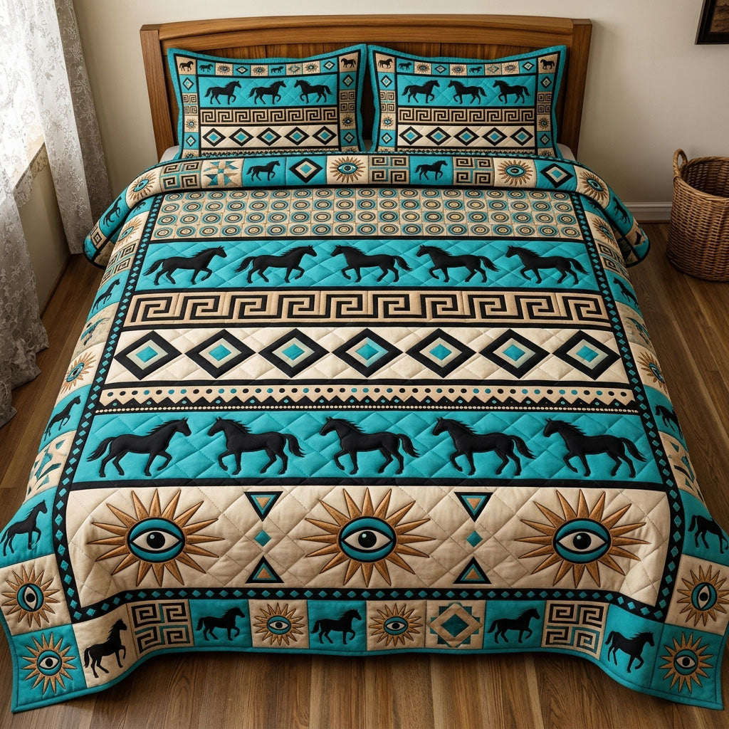 Native Legacy 3-Piece Quilted Bedding Set GFTONMU1662