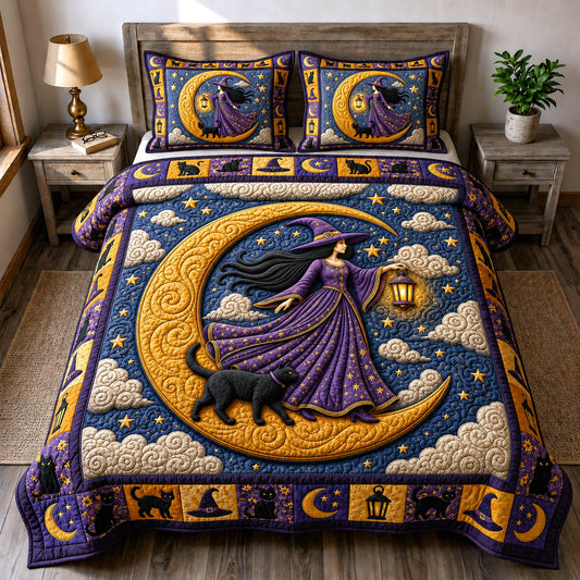 Witches Coven 3-Piece Quilted Bedding Set GFTONMU1717