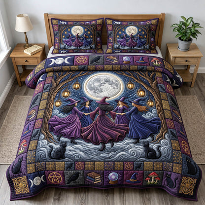 Witches Coven 3-Piece Quilted Bedding Set GFTONMU1722