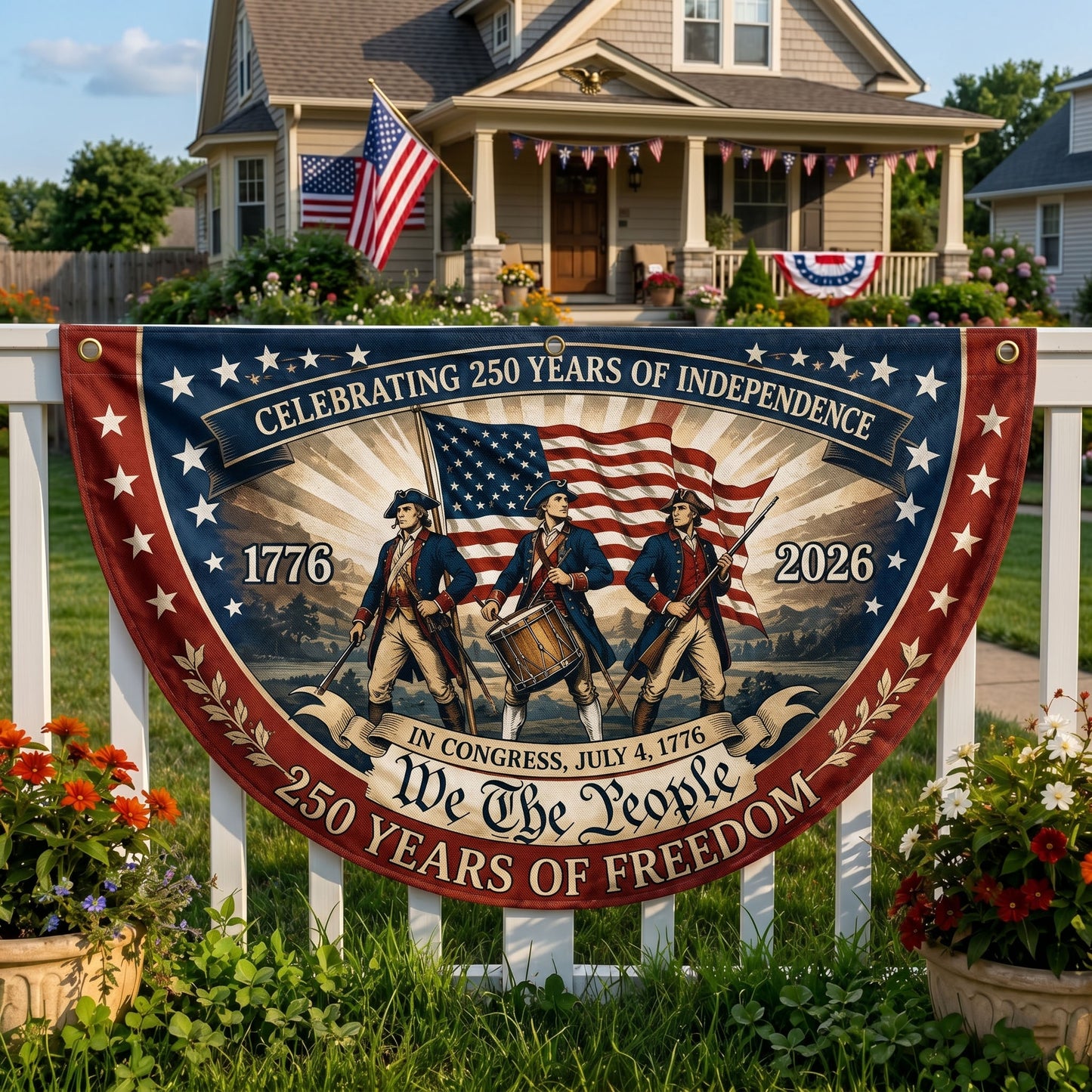 American Freedom Fan Flag GFTONMU174