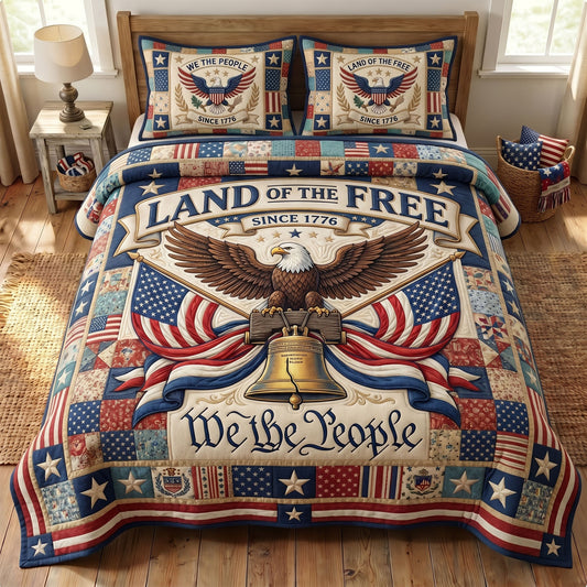 Liberty Legacy 3-Piece Quilted Bedding Set GFTONMU180