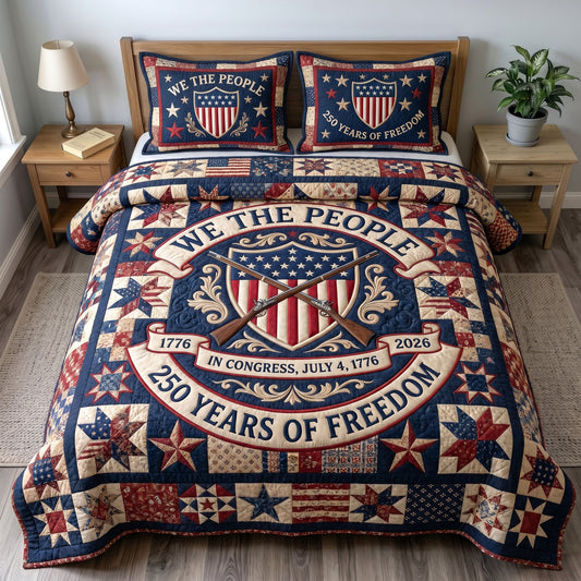Liberty Legacy 3-Piece Quilted Bedding Set GFTONMU181