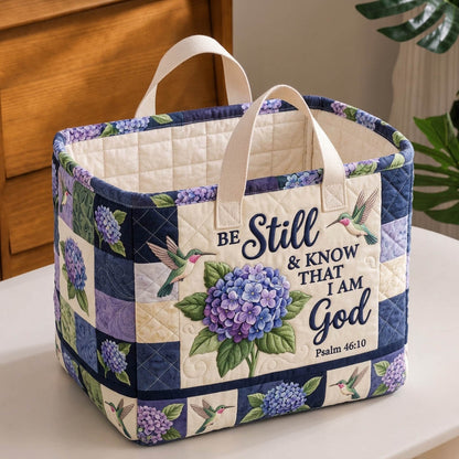 Christian Faith Quilted Storage Basket GFTONMU1812