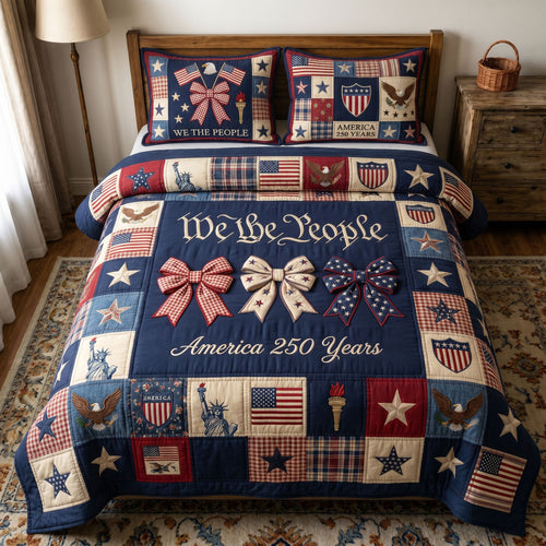 Liberty Legacy 3-Piece Quilted Bedding Set GFTONMU182