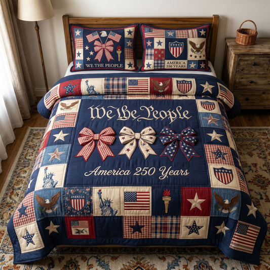 Liberty Legacy 3-Piece Quilted Bedding Set GFTONMU182