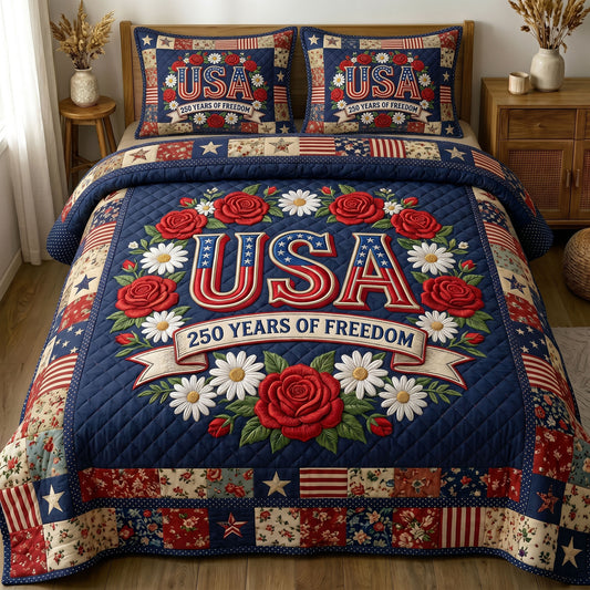 Liberty Legacy 3-Piece Quilted Bedding Set GFTONMU183