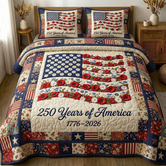 Liberty Legacy 3-Piece Quilted Bedding Set GFTONMU184