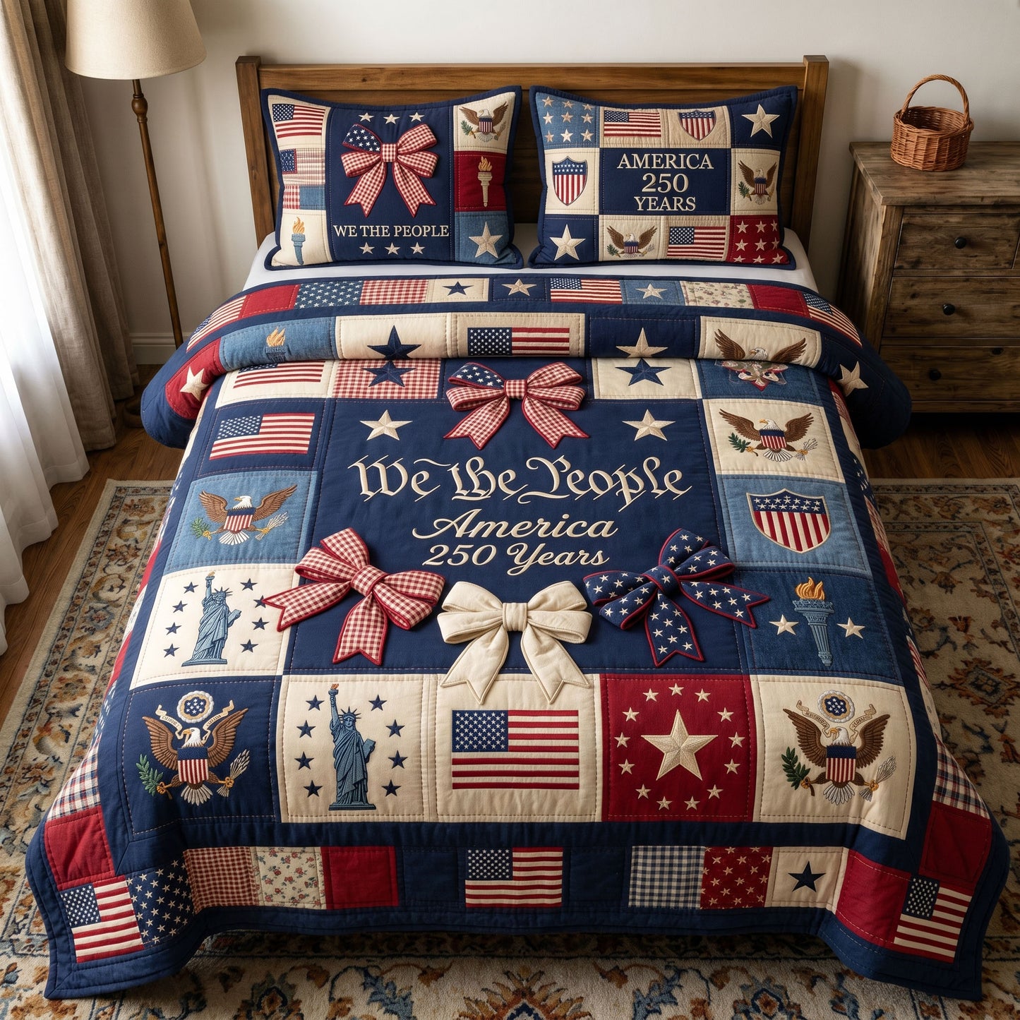 Liberty Legacy 3-Piece Quilted Bedding Set GFTONMU185