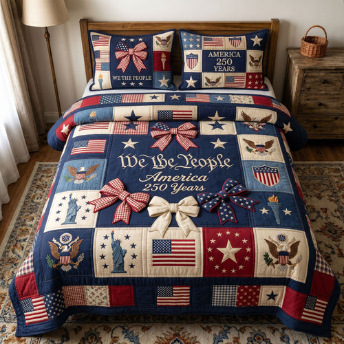 Liberty Legacy 3-Piece Quilted Bedding Set GFTONMU185