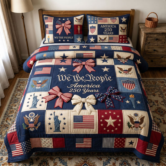 Liberty Legacy 3-Piece Quilted Bedding Set GFTONMU185