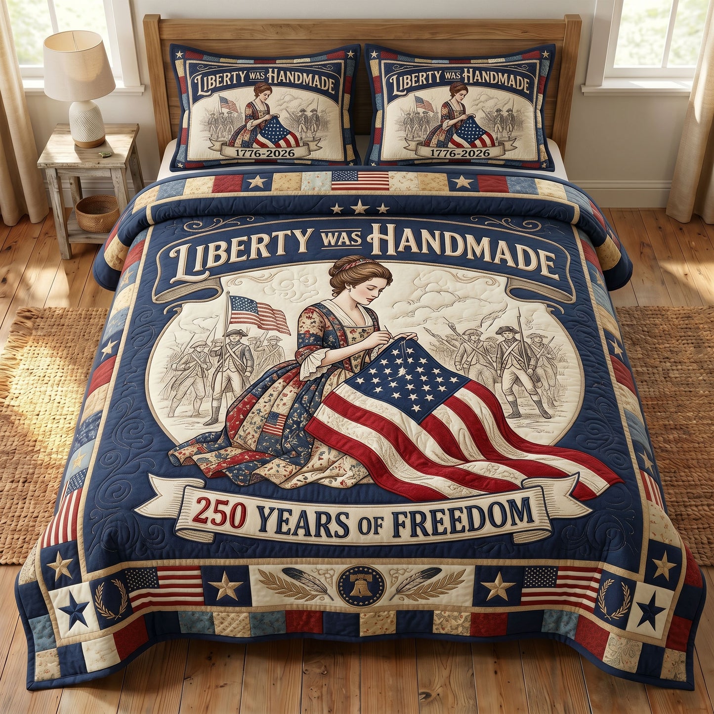 Liberty Legacy 3-Piece Quilted Bedding Set GFTONMU186