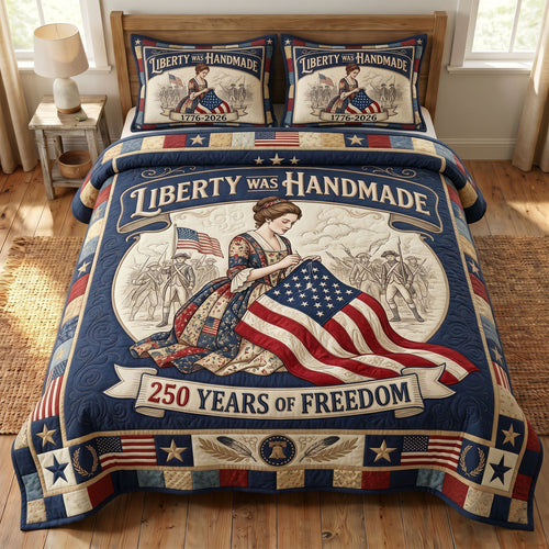 Liberty Legacy 3-Piece Quilted Bedding Set GFTONMU186