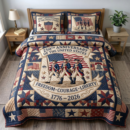 Liberty Legacy 3-Piece Quilted Bedding Set GFTONMU187
