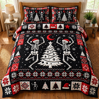 Merry Gothmas 3-Piece Quilted Bedding Set GFTONMU1926