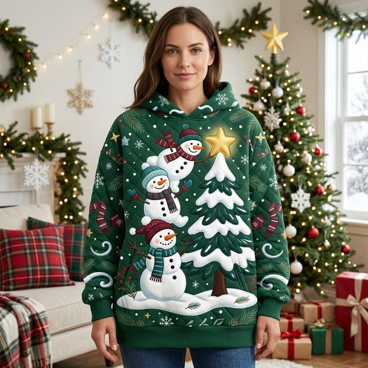 Christmas Snowman Hoodie GFTONMU1972