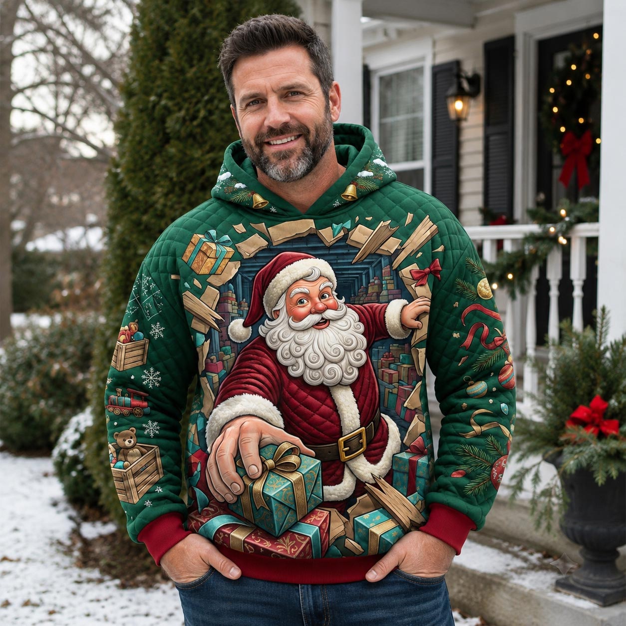 Santa Claus Hoodie GFTONMU1977