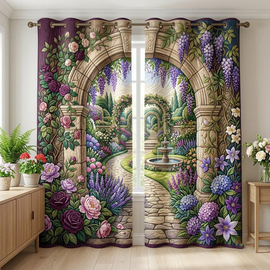 Flower Garden Quilted Curtains GFTONMU1997