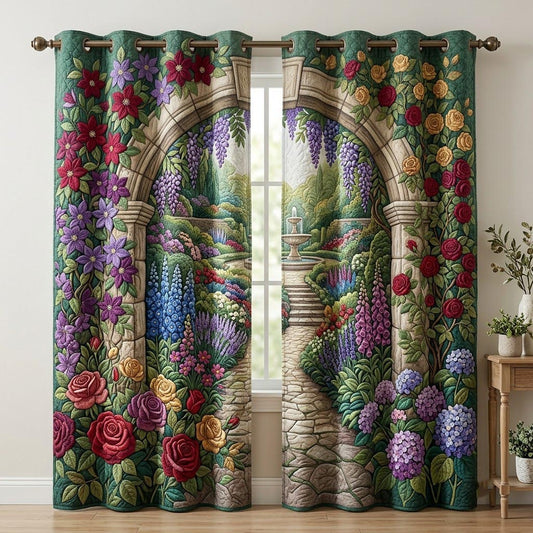Flower Garden Quilted Curtains GFTONMU2002
