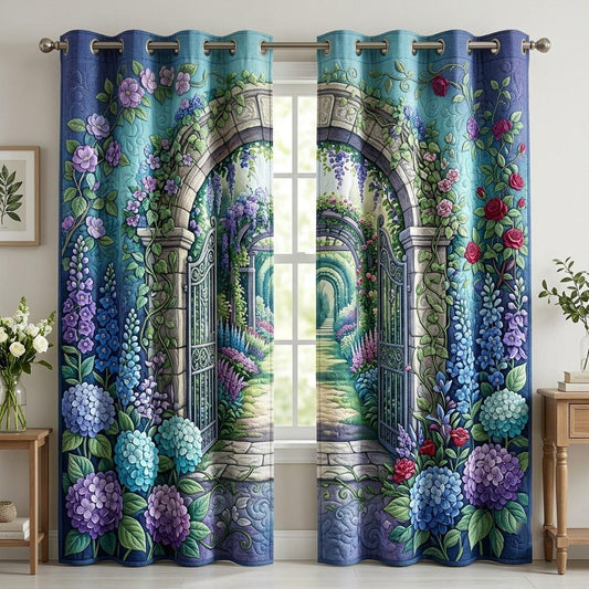 Flower Garden Quilted Curtains GFTONMU2003