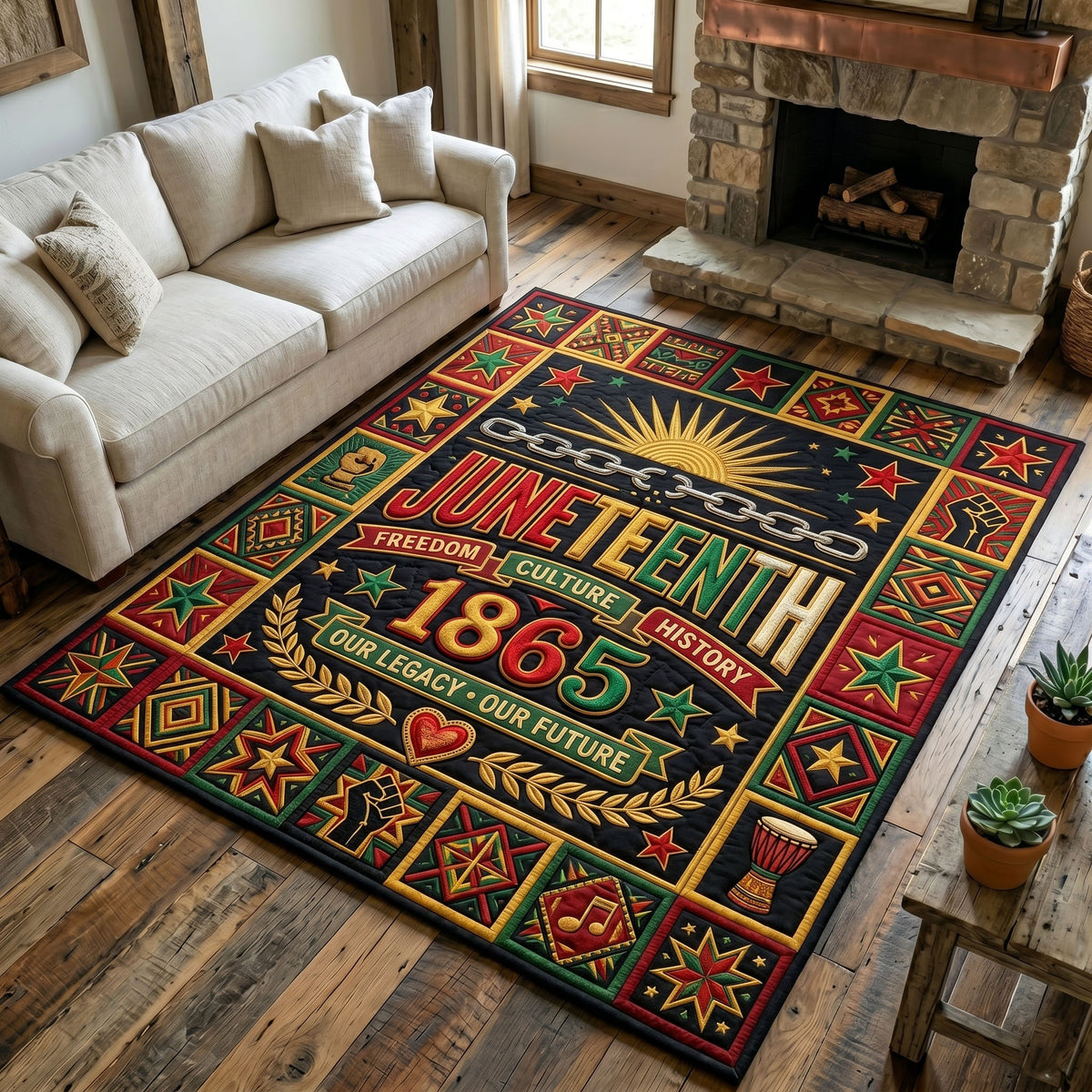 Juneteenth Legacy Area Rug GFTONMU213