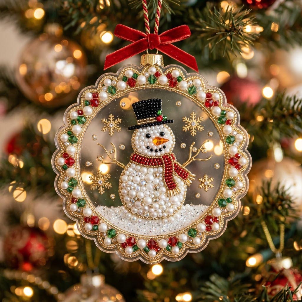 Christmas Sparkle Christmas Mica Ornament