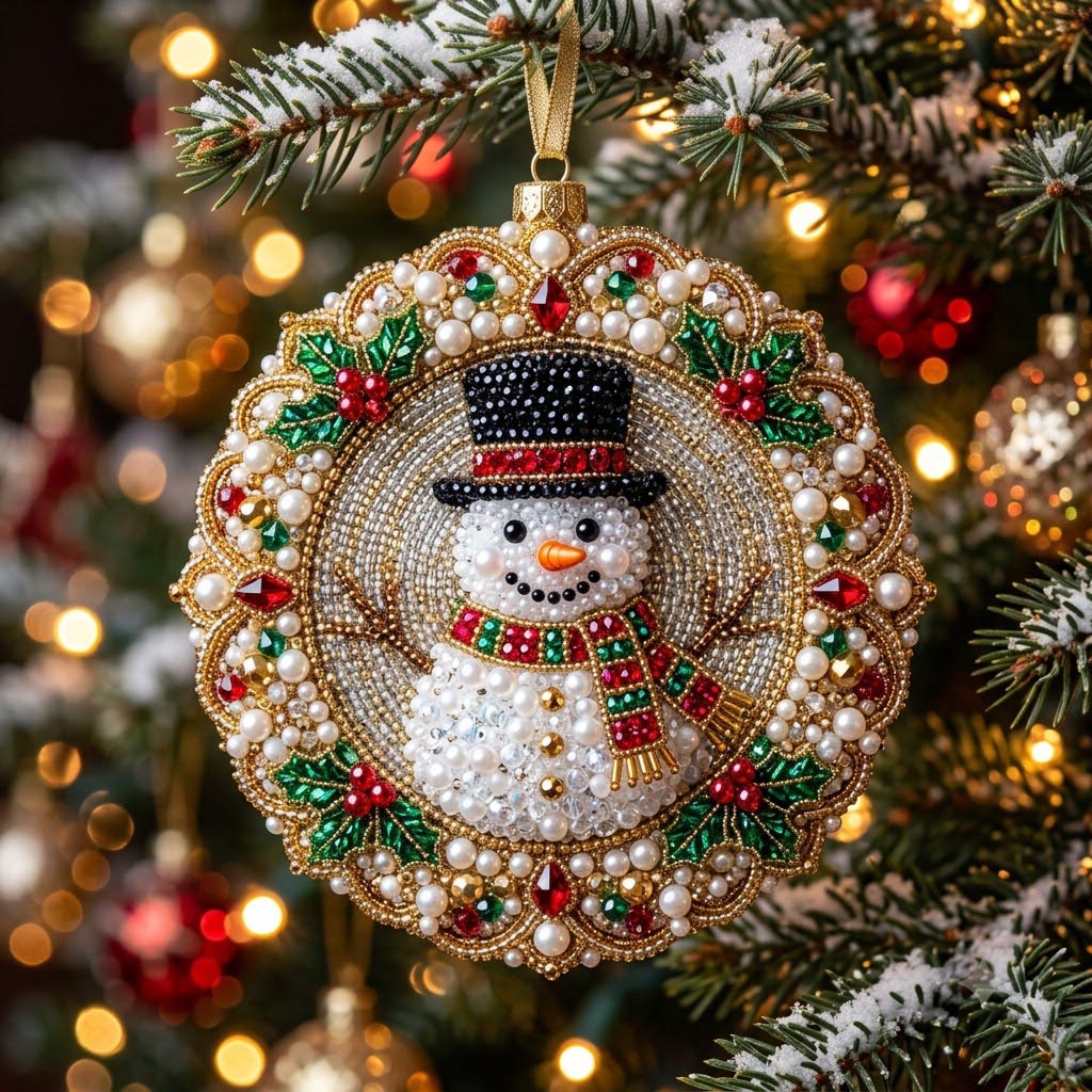 Christmas Sparkle Christmas Mica Ornament