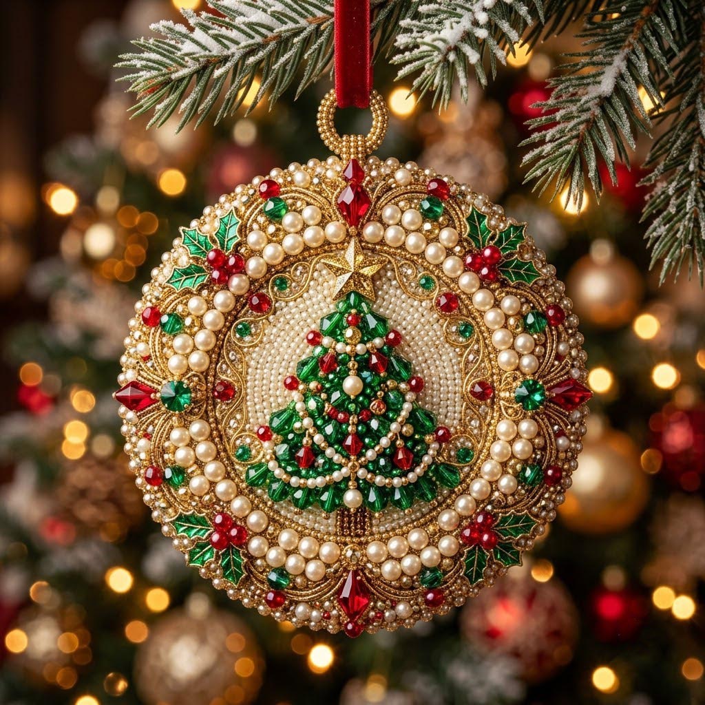 Christmas Sparkle Christmas Mica Ornament