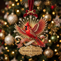 Red Cardinal Christmas Mica Ornament GFTONMU2172