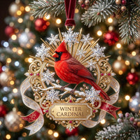 Red Cardinal Christmas Mica Ornament GFTONMU2173