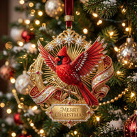 Red Cardinal Christmas Mica Ornament GFTONMU2176