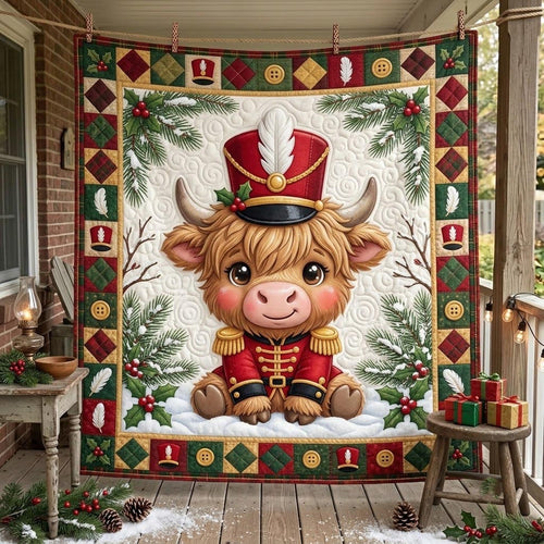 Highland Cow Quilted Blanket GFTONMU2267