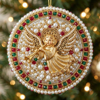 Sparkle Angel Christmas Mica Ornament GFTONMU2278