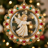 Sparkle Angel Christmas Mica Ornament GFTONMU2281