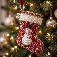 Christmas Stocking Christmas Mica Ornament GFTONMU2306