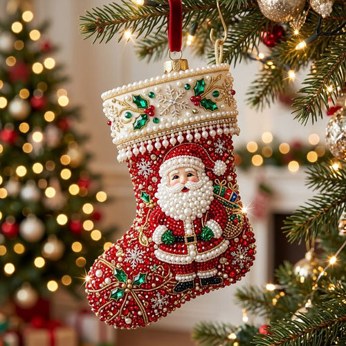 Christmas Stocking Christmas Mica Ornament GFTONMU2307