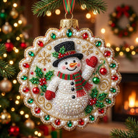 Christmas Snowman Christmas Mica Ornament GFTONMU2312