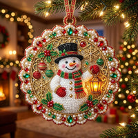 Christmas Snowman Christmas Mica Ornament GFTONMU2313